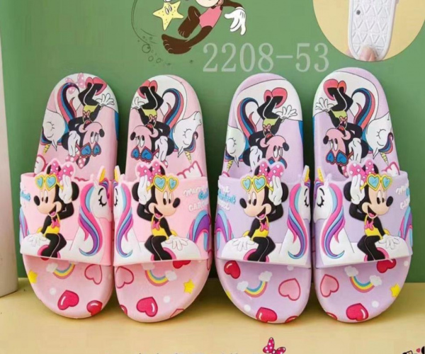 米妮潜水装小童拖鞋,24-29码 CHANCLA INFANTIL DE MINNIE,3 modelos surtidos,  24-25 DE 16.5CM 26-27 DE 17.5CM 28-29 DE 18.5 CM.VENTA POR CAJA MÁSTER DE 90 PIEZAS. 